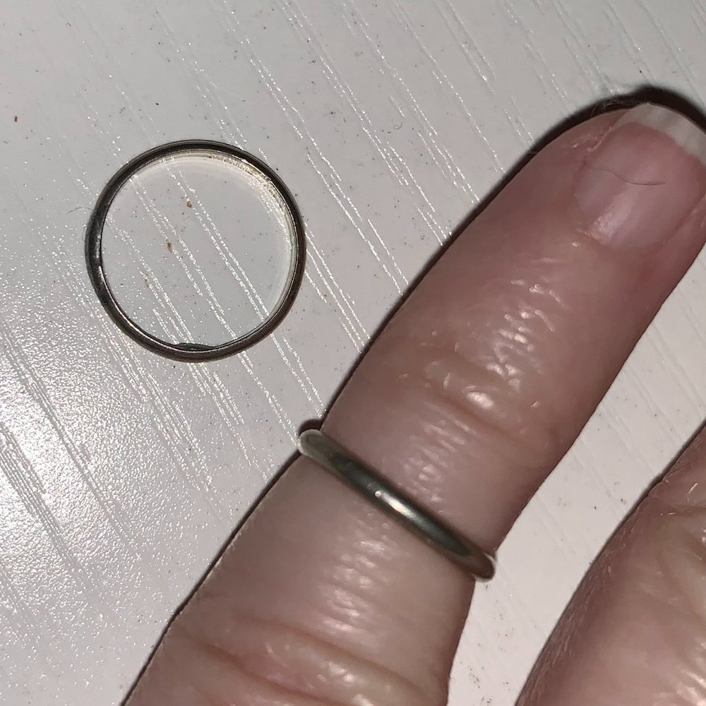 3/4 1.6mm Sterling Silver Thin Band Ring